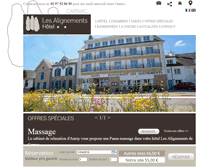 Tablet Screenshot of carnac-hotel.com
